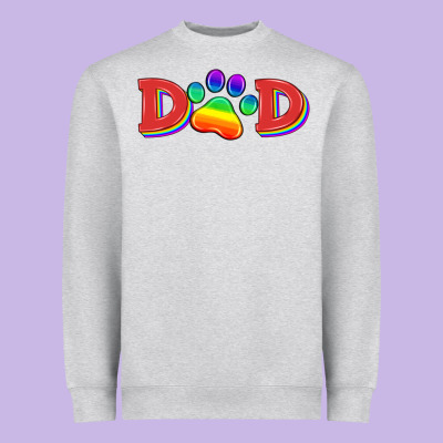 Lgbtq Dad And Paw Heavyweight Sweatshirt Designed By Hra Design Shop