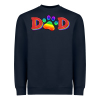 Navy lgbtq dad and paw Heavyweight Sweatshirt - HRA Design Shop