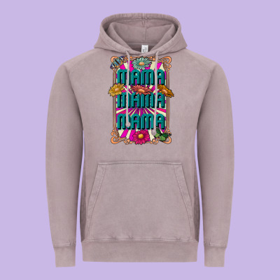 Mama Mama Mama Vintage Hoodie Designed By Cowhidedigitalart