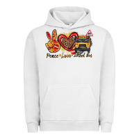 Pigment Lunar Rock peace love school bus Urban Hoodie - texasbilliewilder