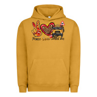 Pigment Peanut Butter peace love school bus Urban Hoodie - texasbilliewilder