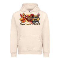 Sandshell peace love school bus Urban Hoodie - texasbilliewilder