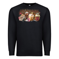Black Hair Dresser Coffee Cups Premium Sweatshirt - MaliasSmallBusiness