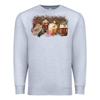 Heather Grey Hair Dresser Coffee Cups Premium Sweatshirt - MaliasSmallBusiness