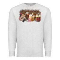 Oatmeal Heather Hair Dresser Coffee Cups Premium Sweatshirt - MaliasSmallBusiness
