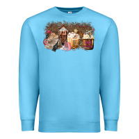 Ocean Blue Hair Dresser Coffee Cups Premium Sweatshirt - MaliasSmallBusiness