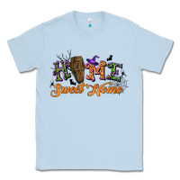 Dusty Blue halloween home sweet home Classic Tee - BundleAndBundleShop