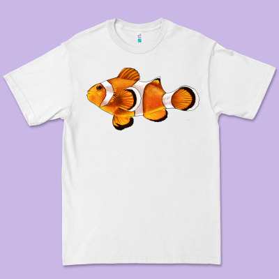 Clown Fish Side Premium Tee Designed By Barkaloodesign