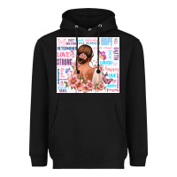 Black positive affirmations girl Heavyweight Hoodie - MaliasSmallBusiness