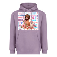 Lavender positive affirmations girl Heavyweight Hoodie - MaliasSmallBusiness