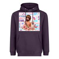 Plum positive affirmations girl Heavyweight Hoodie - MaliasSmallBusiness
