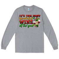 Heather Grey its the most wonderful wine of the year Long Sleeve Tee - AdoDesignShop