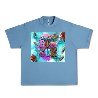 Pebble Blue summer break and school Urban Heavy Tee - AdoDesignShop