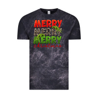 Cloud Black Merry christmas Vintage Tee - FaDigitalArtStudio