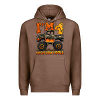 Chestnut i'm four this is how i roll monster truck birthday Premium Hoodie - Jasminsmagicworld