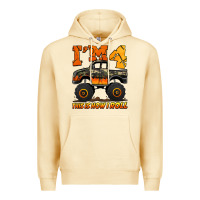 Pina Colada i'm four this is how i roll monster truck birthday Premium Hoodie - Jasminsmagicworld