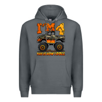 Rock i'm four this is how i roll monster truck birthday Premium Hoodie - Jasminsmagicworld