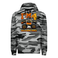 Slate Camo i'm four this is how i roll monster truck birthday Premium Hoodie - Jasminsmagicworld