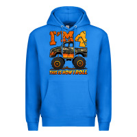 True Royal i'm four this is how i roll monster truck birthday Premium Hoodie - Jasminsmagicworld