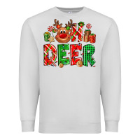Dove Grey Oh deer Reindeer Premium Sweatshirt - NancyCooperArtShop