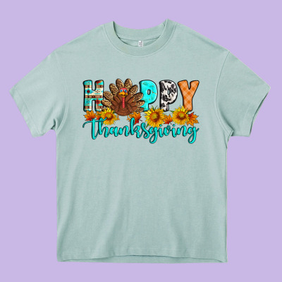 Happy Thanksgiving Heavy Core Tee Designed By Artiststas