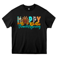 Black Happy Thanksgiving Heavy Core Tee - Artiststas