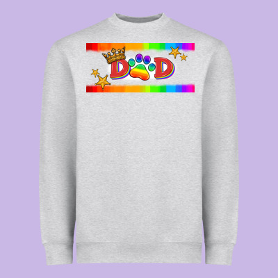 Lgbtq Dad  Libbey Glass Heavyweight Sweatshirt Designed By Hra Design Shop