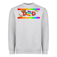 Heather Grey lgbtq dad  libbey glass Heavyweight Sweatshirt - HRA Design Shop