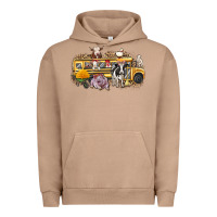 Pigment Burro farm animals school bus Urban Hoodie - texasbilliewilder