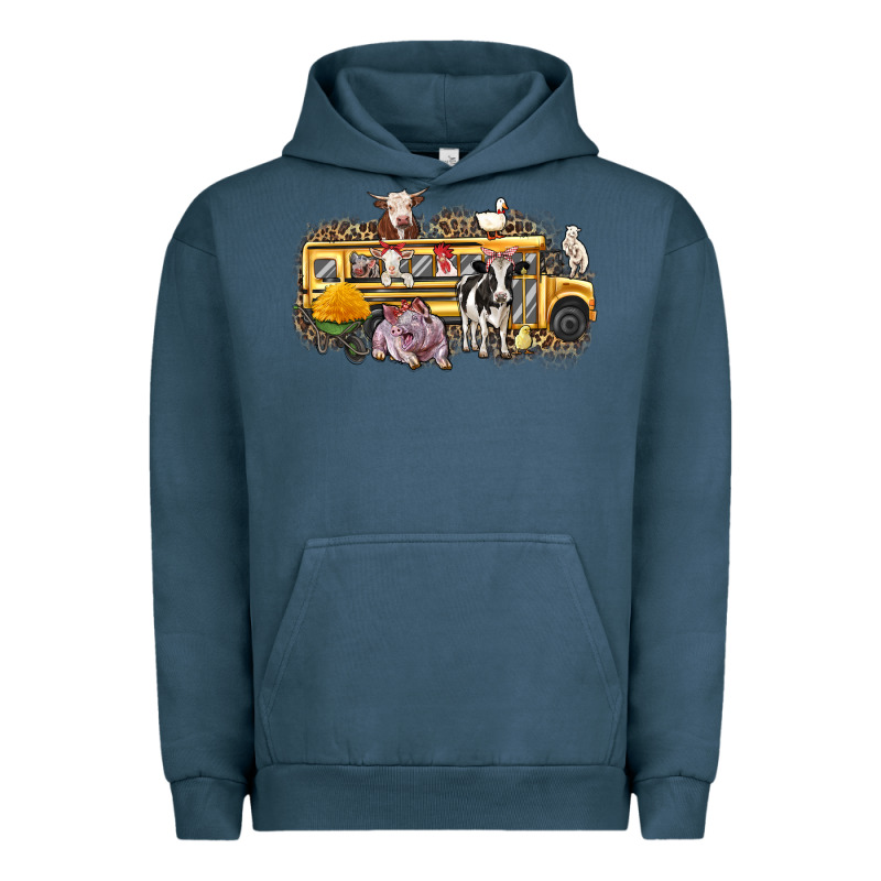 Farm Animals School Bus Urban Hoodie by texasbilliewilder | Teevron