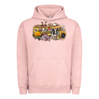 Pigment Salmon farm animals school bus Urban Hoodie - texasbilliewilder