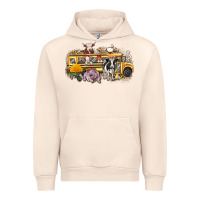 Sandshell farm animals school bus Urban Hoodie - texasbilliewilder