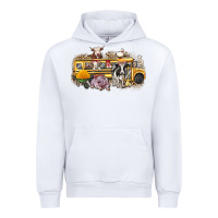 White farm animals school bus Urban Hoodie - texasbilliewilder