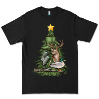 Black hunting christmas tree Premium Tee - MaliasSmallBusiness