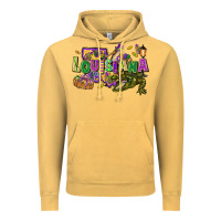 Vintage Mustard louisiana mardi gras Vintage Hoodie - FaDigitalArtStudio