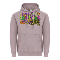 Vintage Zinc louisiana mardi gras Vintage Hoodie - FaDigitalArtStudio