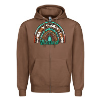 Chestnut blessed western rainbow Zipper Hoodie - Jasminsmagicworld