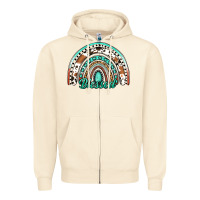 Sandshell blessed western rainbow Zipper Hoodie - Jasminsmagicworld