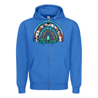 True Royal blessed western rainbow Zipper Hoodie - Jasminsmagicworld