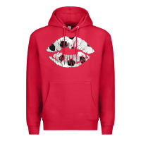 Cardinal soccer lips Premium Hoodie - AdoDesignShop