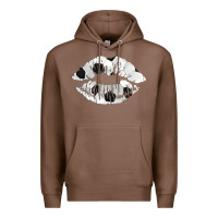 Chestnut soccer lips Premium Hoodie - AdoDesignShop