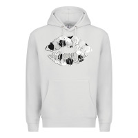 Dove Grey soccer lips Premium Hoodie - AdoDesignShop