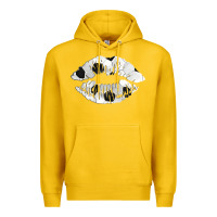 Lemon soccer lips Premium Hoodie - AdoDesignShop