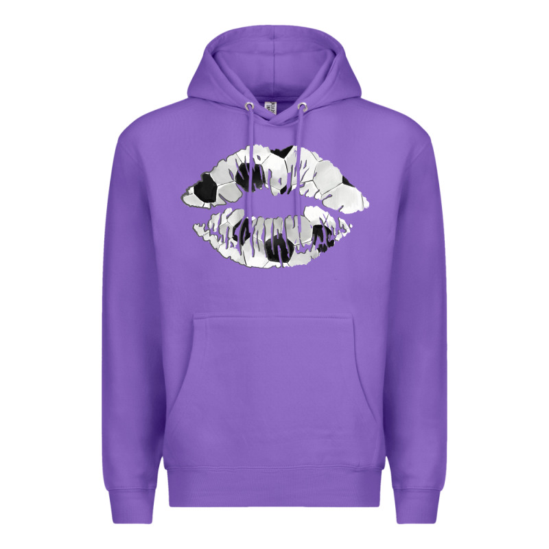 Soccer Lips Premium Hoodie by AdoDesignShop | Teevron
