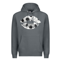 Rock soccer lips Premium Hoodie - AdoDesignShop
