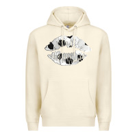 Sandshell soccer lips Premium Hoodie - AdoDesignShop