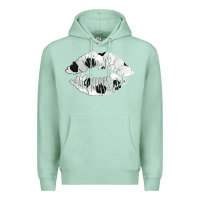Seafoam soccer lips Premium Hoodie - AdoDesignShop