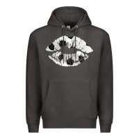 Smoke soccer lips Premium Hoodie - AdoDesignShop