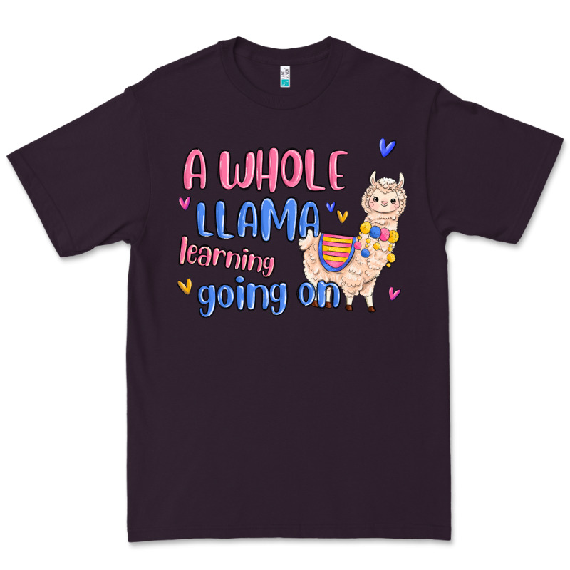 A Whole Llama Learning Going On Premium Tee by MaliasSmallBusiness | Teevron