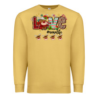 Antique Gold love christmas Premium Sweatshirt - MaliasSmallBusiness